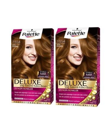 Palette Hair Dye 7.554 Golden Caramel 2 Pieces