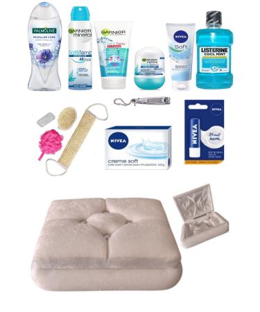 Palmolive Bride Engagement Wedding Chest Bundle Set 14 Pieces - Bath Loofah Set