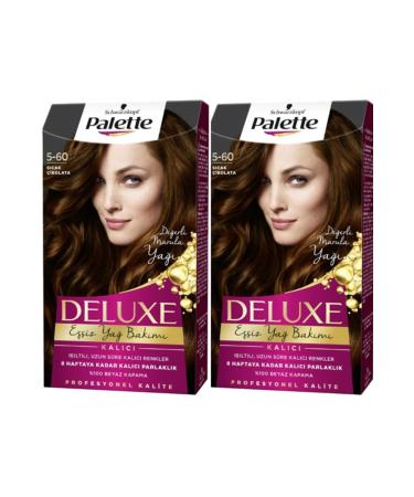 Palette Deluxe Hair Dye 5-60 Hot Chocolate 2 Pack