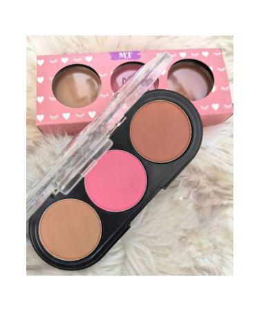 Roesia Rose Cosmetics Rose Makeuptime 3-Pack Matte Blush Palette