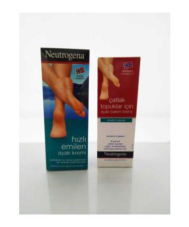 Neutrogena Norwegian Formula Heel Crack Cream 50 Ml + Fast Absorbing Foot Cream 100 Ml