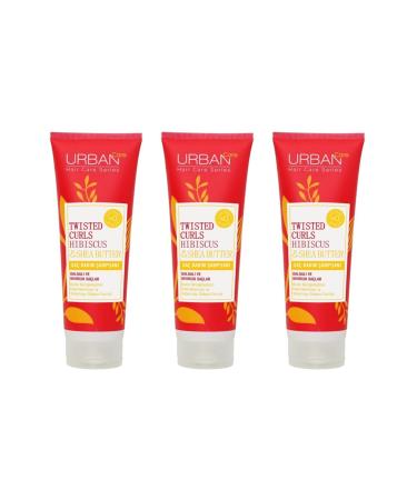 Urban Care Curl Defining Hair Care Shampoo with Hibiscus and Shea Butter 250 Ml 3 Pieces