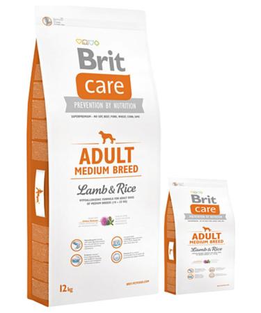 Brit Care Adult Medium Lamb Meat Medium Breed Adult Dog Food 12 kg