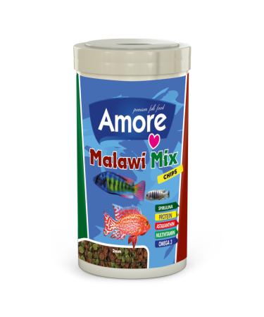 AMORE Malawi Cichlid Mix 250ml Protein Herbal Special Mixture Cichlid Dolphin Yellow Princess Fish Food