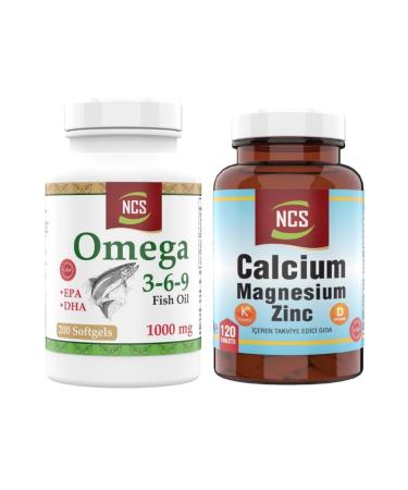 Ncs Omega 3 6 9 Fish Oil 200 Capsules Calcium 120 Tablets Zinc