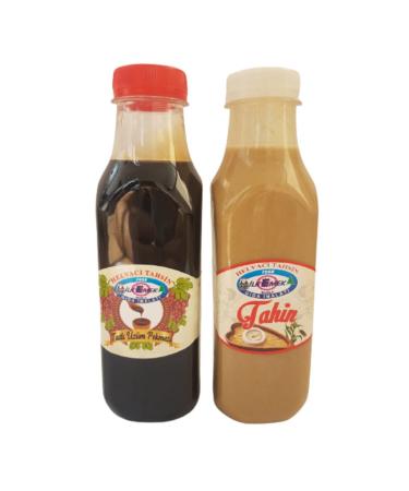 HELVACI TAHSIN Famous Mu la Tahini 475 gr and Grape Molasses 650 gr