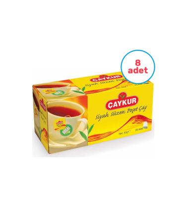 aykur 8 Pieces Filtering Cup Tea Bag 25 Pieces