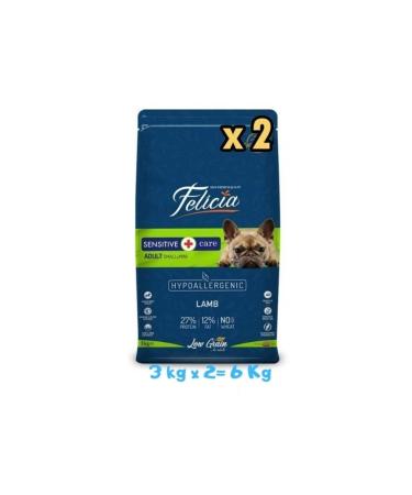 Felicia Small and Medium Breed Lamb Adult Dog Food 3 Kg (2 Pieces)