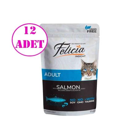 Felicia Wet Cat Food Grain-Free Salmon 85 Gr 12 Pieces
