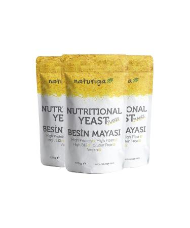 Naturiga Nutritional Yeast Nutritional Yeast - Gluten Free and Sugar Free 100 G 3-Pack Deal