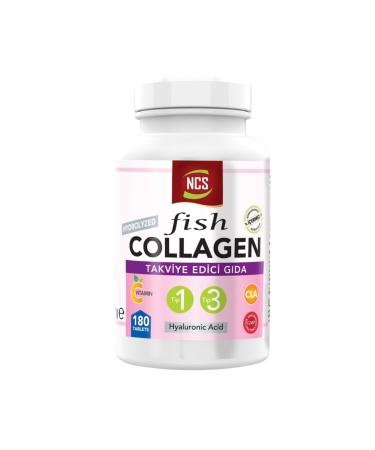 Ncs Type 1-3 Fish Collagen Cla Biotin 180 Tablets Zinc Collagen Hyaluronic Acid