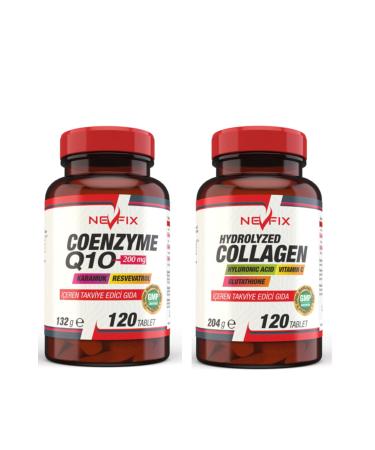 Nevfix Collagen Collagen 120 Tablets Coenzyme Q10 200 Mg 120 Tablets