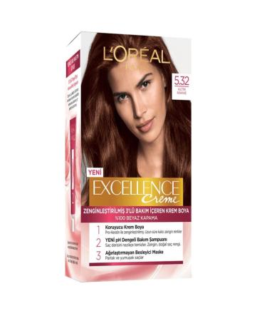 L'Oreal Paris Loreal Paris Excellence Creme Hair Dye - 5.32 Golden Brown