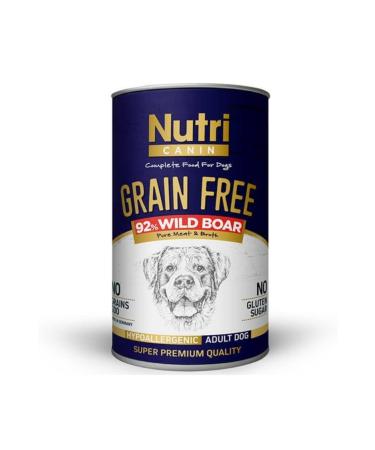 Nutri Canin Grain Free Wild Boar Adult Dog Canned Food 400 Gr