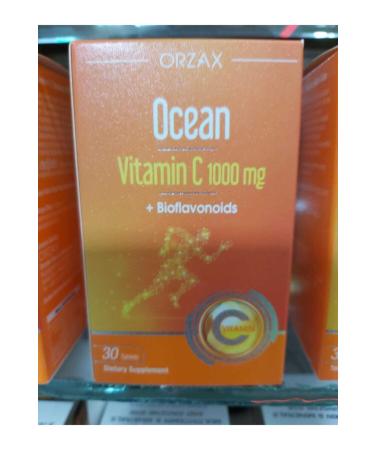 Ocean Orzax Ocean Vitamin C 1000 Mg 30 Tablets Food Supplement