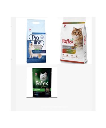 Reflex Coloured Granular 2 Kg-proline Odourless Sand 5lt-reflex Chicken Pouch 100 Gr
