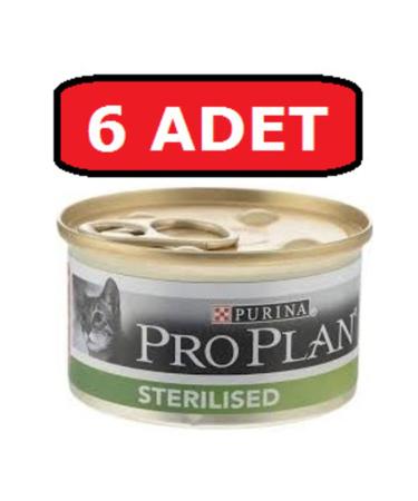 Pro Plan Sterilized Salmon Canned Cat Food 85 Gr X 6 Pieces Wet Food