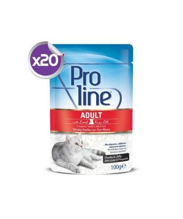 Proline Pouch Lamb Adult Cat Canned Food 100 Gr X20