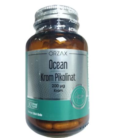 Ocean Chromium Picolinate 200 Ug 90 Herbal Capsules Security Banded Unboxed