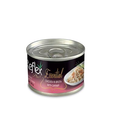 Reflex Essential Chicken Shrimp Cat Canned Food 24x70 Gr