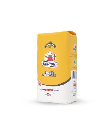 Sinangil Yellow Semolina Pizza and Pasta Flour 2 kg - 3 Pieces - Buy Online on GoSupps.com