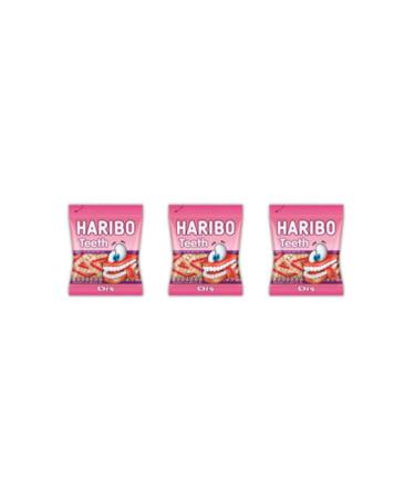 Haribo Tooth Strawberry 80 Gr Jelly 3 Pieces