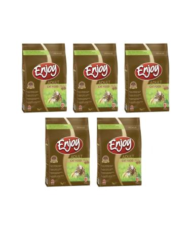 Enjoy Adult Cat Food Chicken 1 Kg X 5 Packs