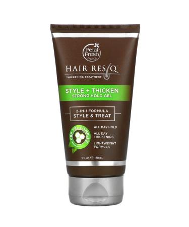 Petal Fresh Hair ResQ Thickening Treatment Style + Thicken Strong Hold Gel 5 fl oz (150 ml)