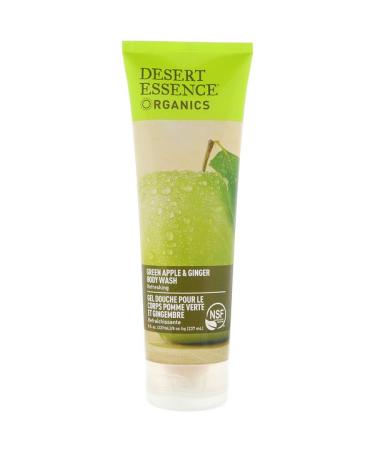 Desert Essence Organics Body Wash Green Apple & Ginger 8 fl oz (237 ml)