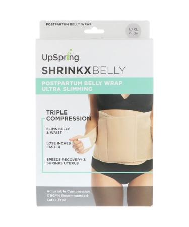 UpSpring Shrinkx Belly Postpartum Belly Wrap Size L/XL Nude