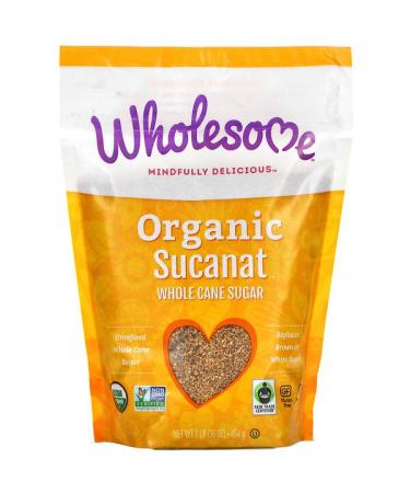 Wholesome Organic Sucanat Whole Cane Sugar 16 oz (454 g)