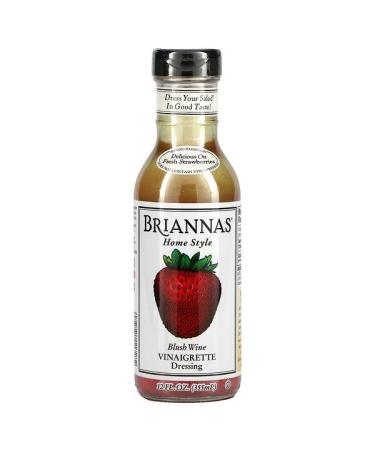 Briannas Home Style Blush Wine Vinaigrette Dressing 12 fl oz (355 ml)