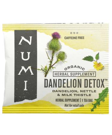 Numi Organic Dandelion Detox Tea - Caffeine Free, Non-GMO, 16 Bags (1.13 oz) - Buy Online on GoSupps.com