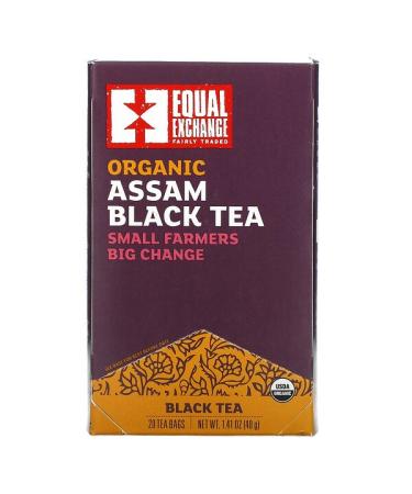 Equal Exchange Organic Assam Black Tea 20 Tea Bags 1.41 oz (40 g)