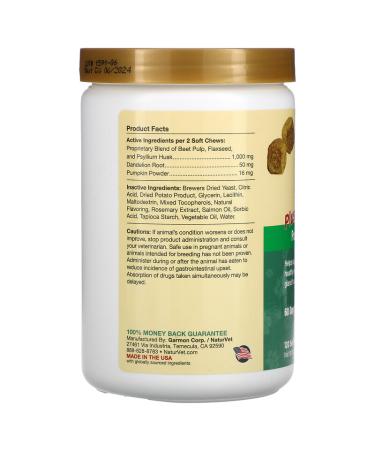 NaturVet No Scoot Plus Pumpkin for Dogs - 120 Soft Chews | 12.6 oz Digestive Support - Buy Online on GoSupps.com