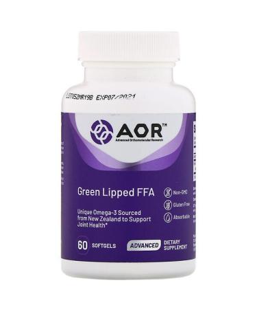 Advanced Orthomolecular Research AOR Green Lipped FFA 60 Softgels