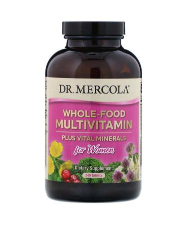 Dr. Mercola Whole-Food Multivitamin Plus Vital Minerals for Women 240 Tablets