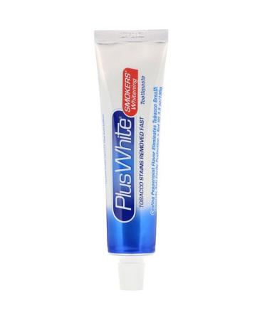 Plus White The Smokers' Whitening Toothpaste Cool Peppermint Flavor 3.5 oz (100 g)