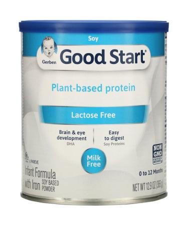 Gerber Good Start Soy Based Powder Infant Formula with Iron Lactose Free 0 to 12 Months 12.9 oz (366 g)