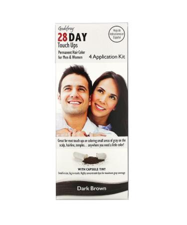 Godefroy 28 Day Touch Ups Dark Brown 4 Application Kit