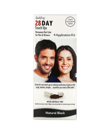Godefroy 28 Day Touch Ups Natural Black 4 Application Kit