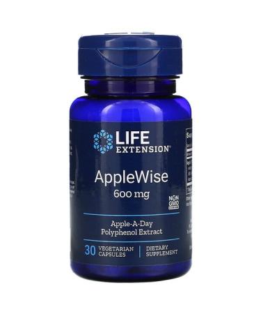 Life Extension AppleWise 600 mg 30 Vegetarian Capsules