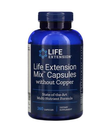 Life Extension Mix Capsules without Copper 360 Capsules