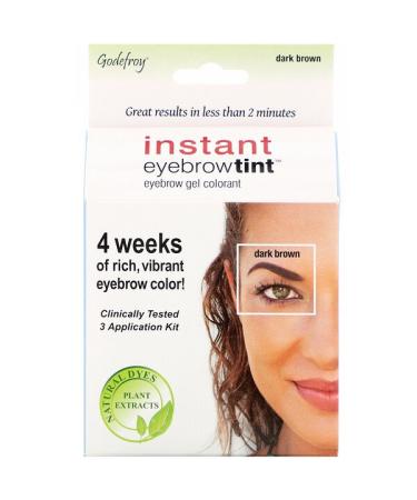 Godefroy Instant Eyebrow Tint Dark Brown 3 Application Kit