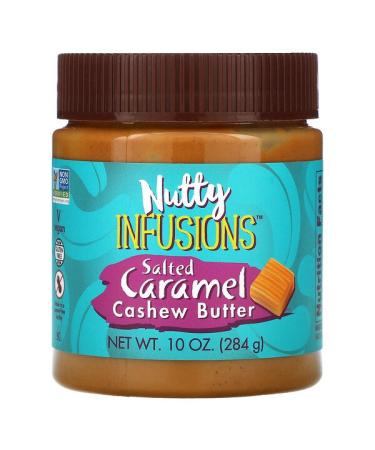 Now Foods Ellyndale Naturals Nutty Infusions Salted Caramel Cashew Butter 10 oz (284 g)