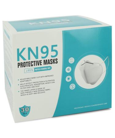Kn95 Mask by Kn95 Thirty (30) KN95 Masks, Adjustable Nose Clip, Soft non-woven fabric, FDA and CE Approved (Unisex) 1 size for Women