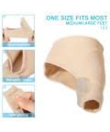 Spandex Bunion Corrector Toe Support Separator - 1 Pair for Day and Night Use - Buy Online on GoSupps.com