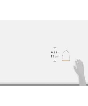 Arquivet 12cm Metal & Wood Bird Swing - Ideal Toy & Accessory for Parrots Budgies and Agapornis - Perfect Bird Cage Swing - Buy Online on GoSupps.com