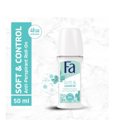 Fa Women's Soft & Control Roll-On 50 ml Jasmine Scented 1 Piece