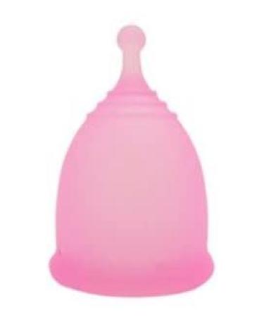 BSSTORE Medical Grade Silicone Menstrual Cup Reusable Non-Irritating Size S (Pink)